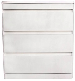 Style Line Тумба с раковиной напольная Атлантика 80 (3 ящ.), Люкс, бетон крем, PLUS – фотография-1